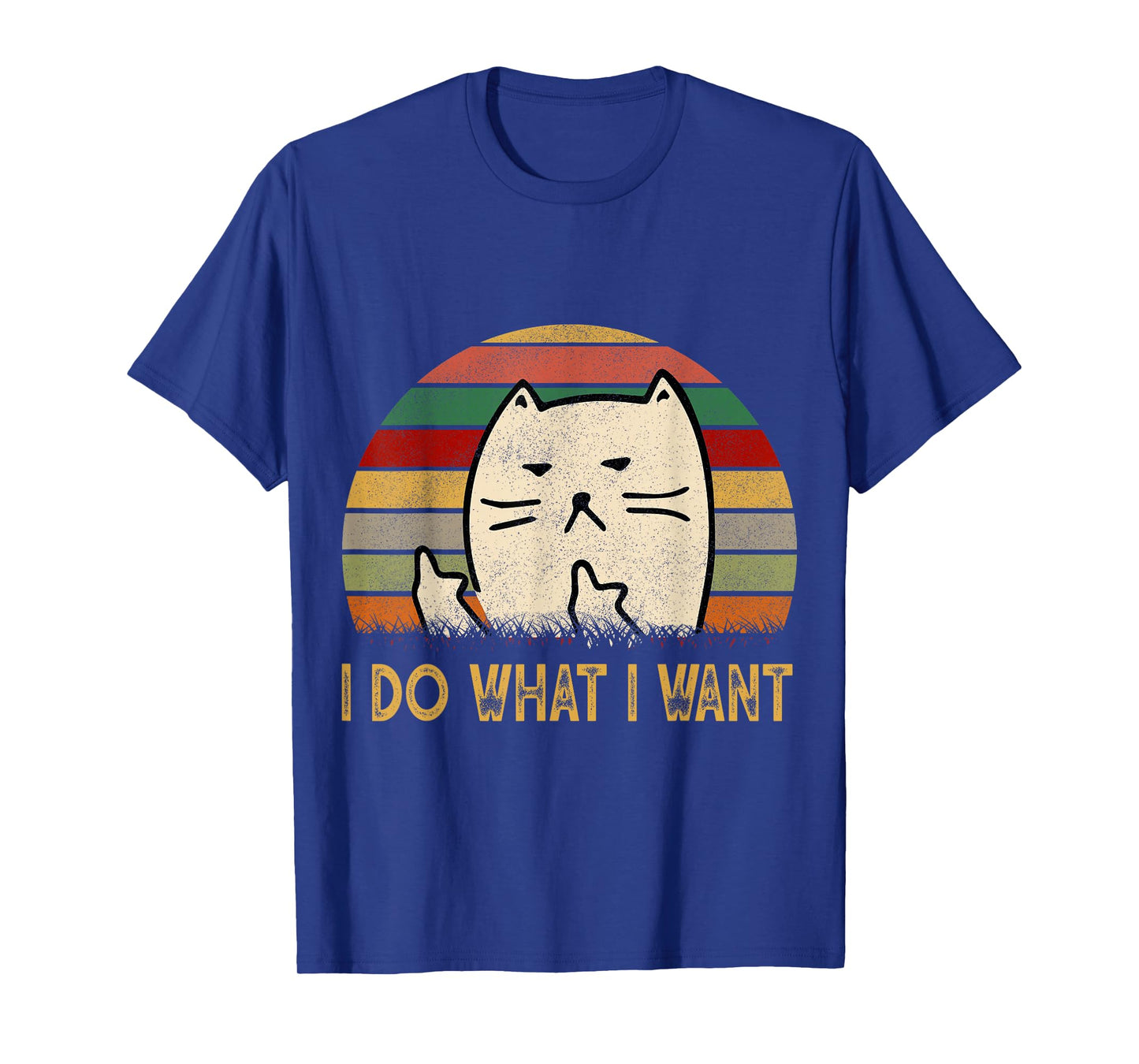 Vintage I Do What I Want Cat Lovers T-Shirt Men Women T-Shirt