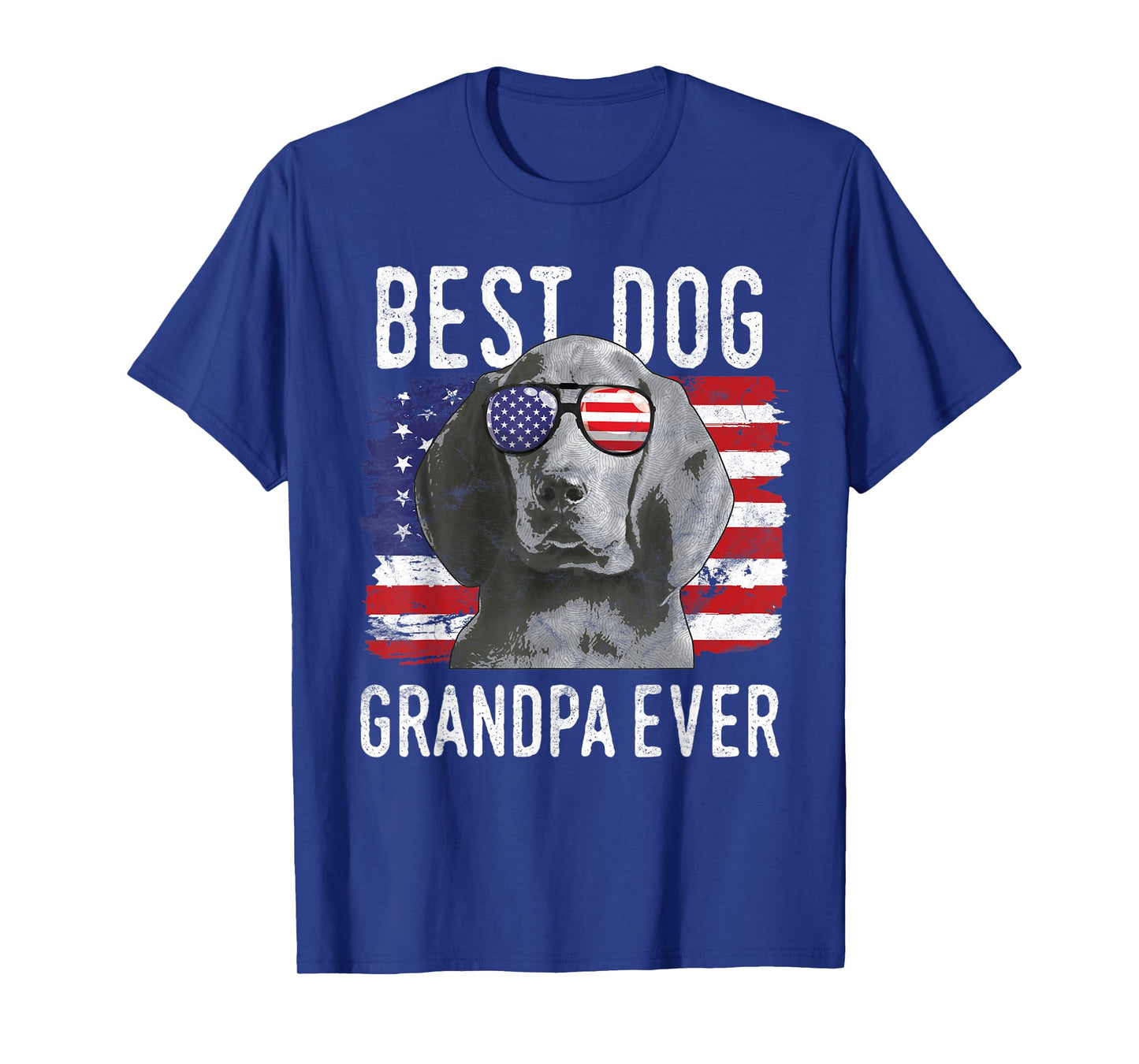 American Flag Best Dog Grandpa Ever Redbone Coonhounds USA Men Women T-Shirt