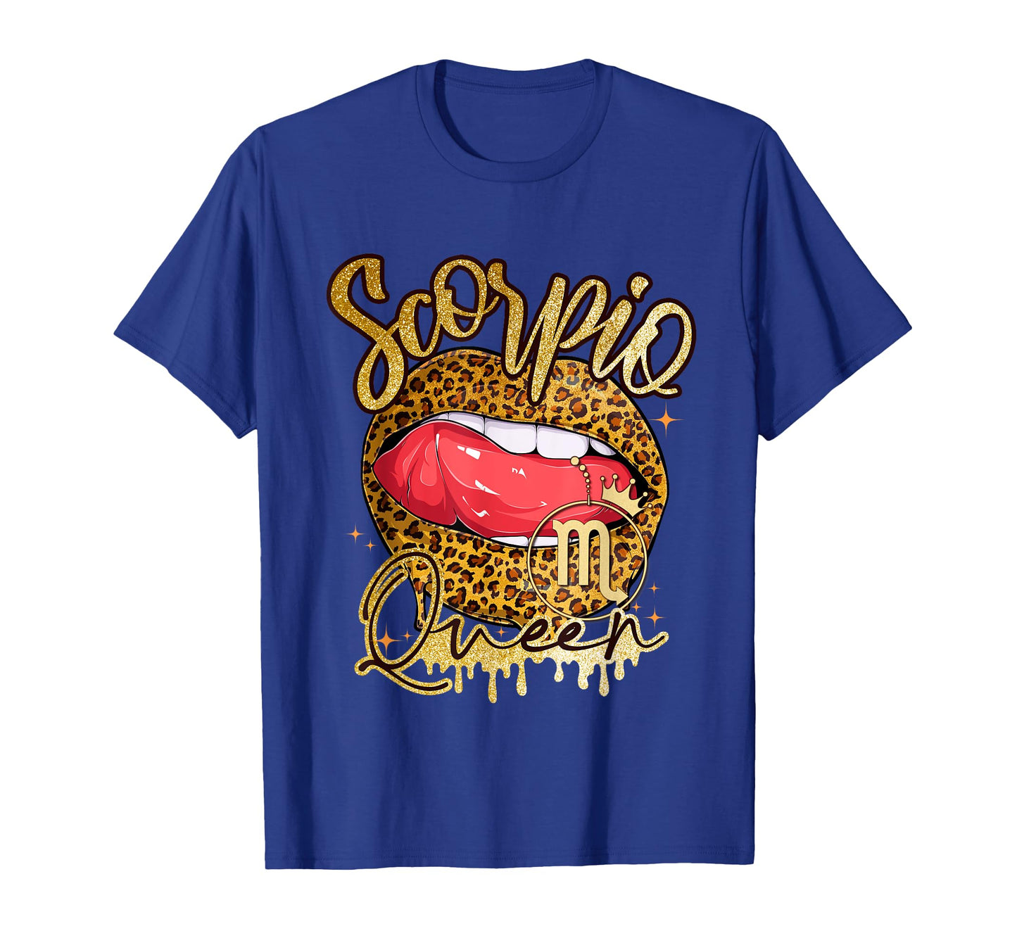 Scorpio Girl Birthday Funny Melanin Afro Queen Black Women T-Shirt