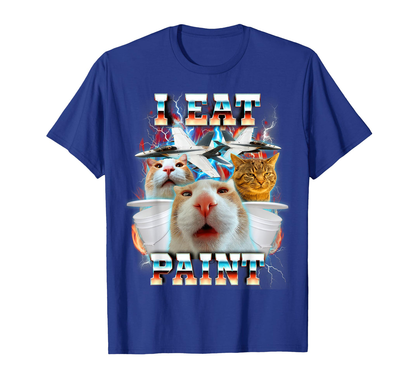Cat Meme Cat Lover Funny Humor Cat Mom Cat Dad I Eat Paint T-Shirt