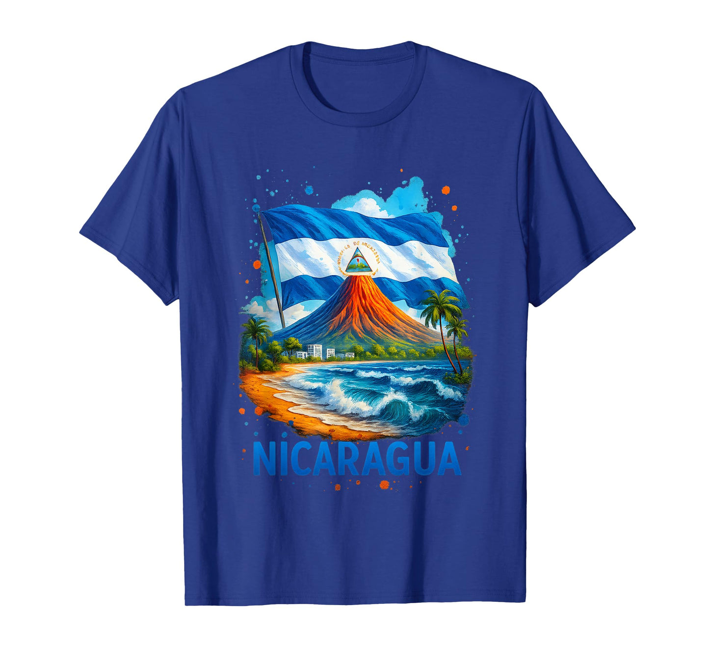 Nicaragua Flag Hispanic Heritage Month Nicaraguan Men Women T-Shirt