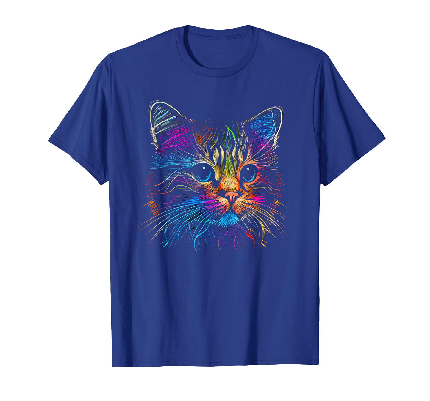 Cats Colorful Cat Cat's Head Catlovers T-Shirt
