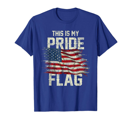 This is My Pride Flag USA American 4th of July Patriotic T-Shirt