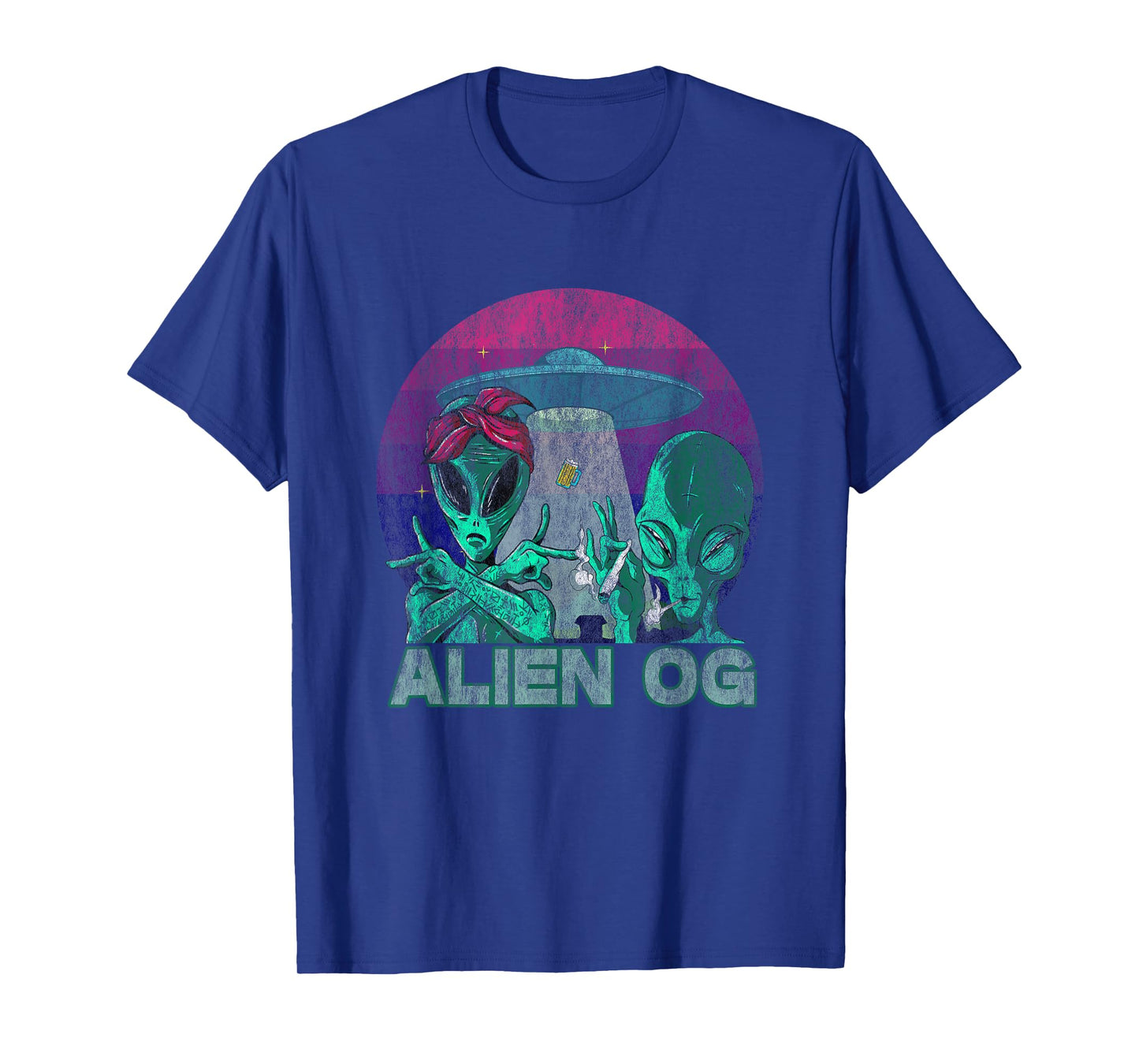 Alien OG Cannabis Weed Strain Stoner Design T-Shirt