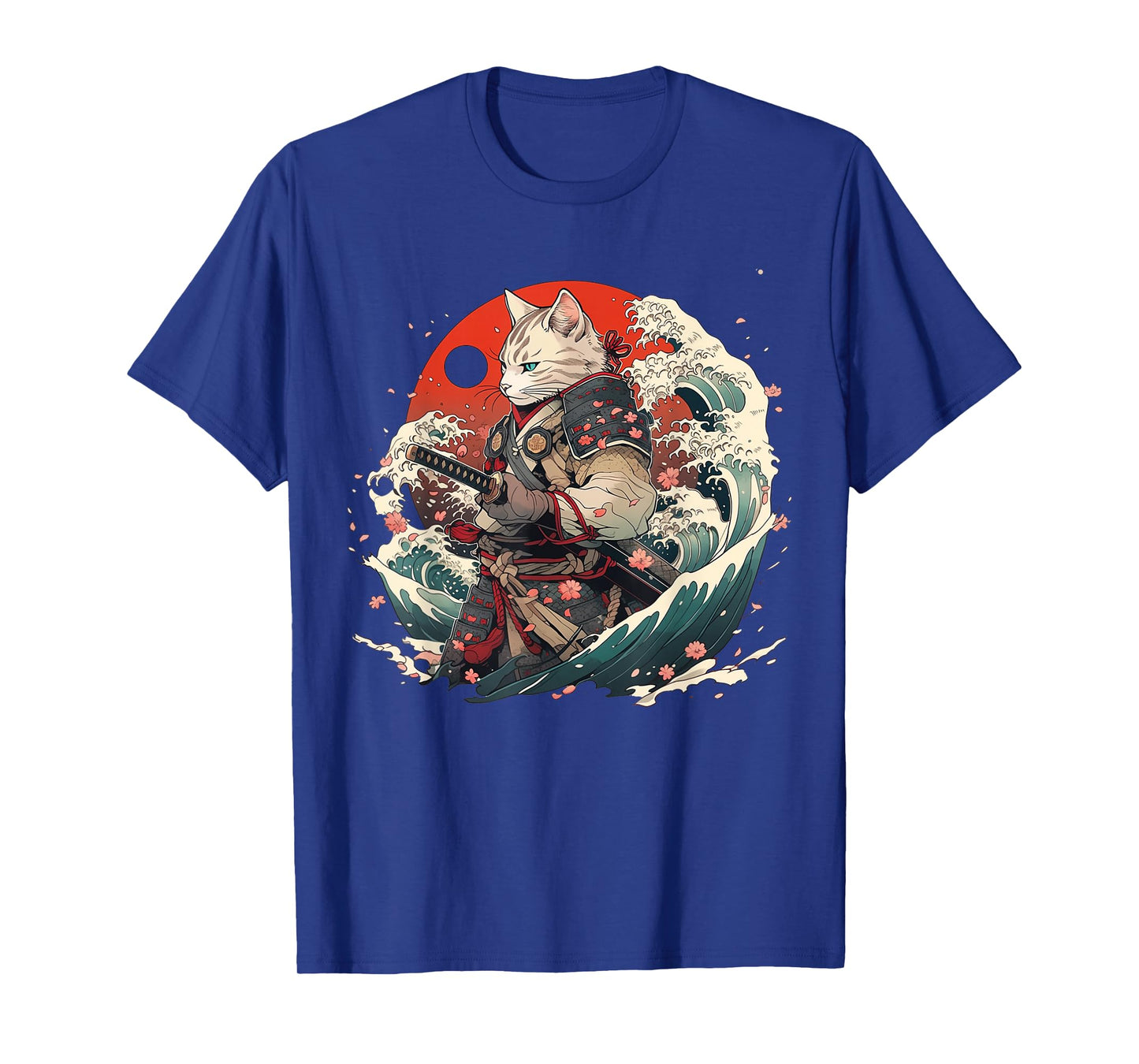 Japanese Samurai Cat Tattoo, Vintage Ninja Cat T-Shirt