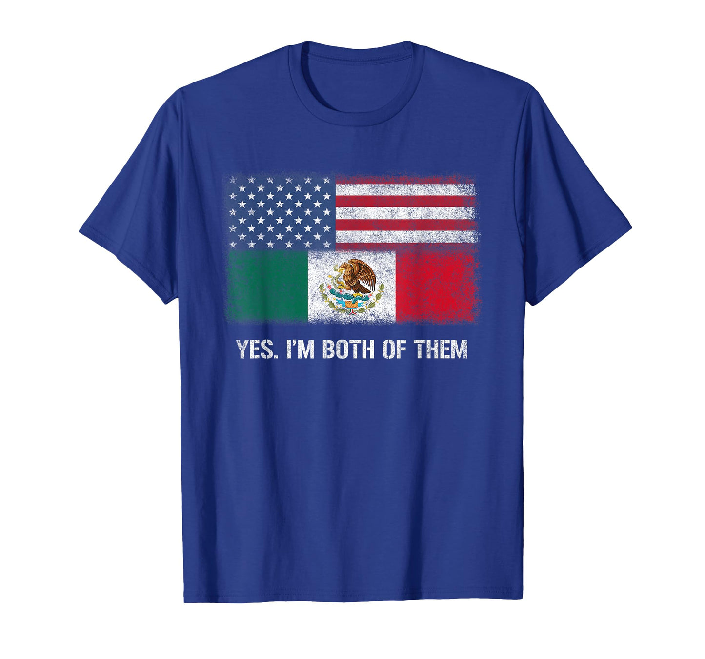 Usa Mexico Mexican American Flag Dual Citizen Citizenship T-Shirt