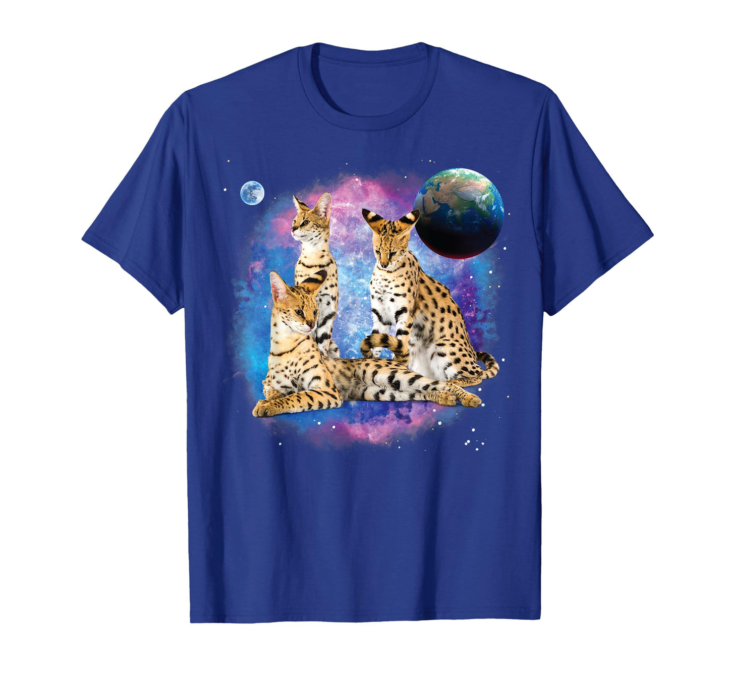 Serval Cats in the Galaxy, Serval Lover, Funny Serval Cat Men Women Kids T-Shirt