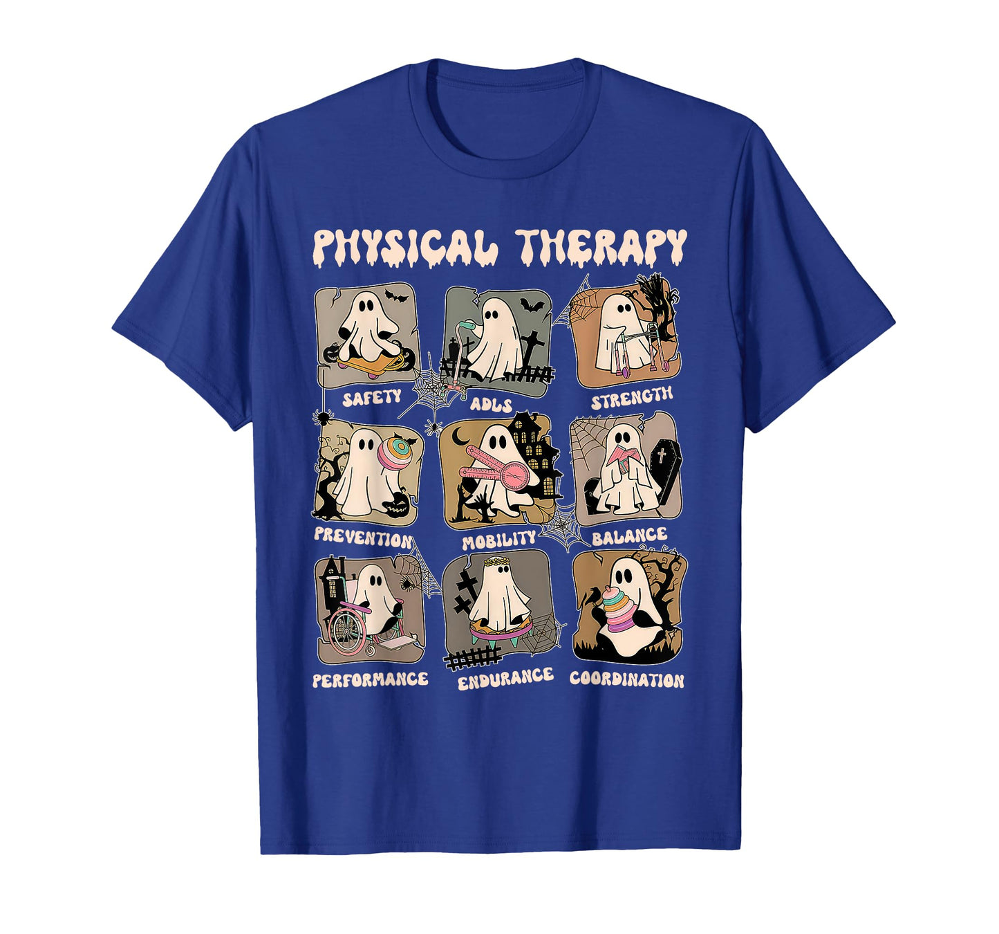 Cute Ghost Physical Therapy PT Physical Therapist Halloween T-Shirt