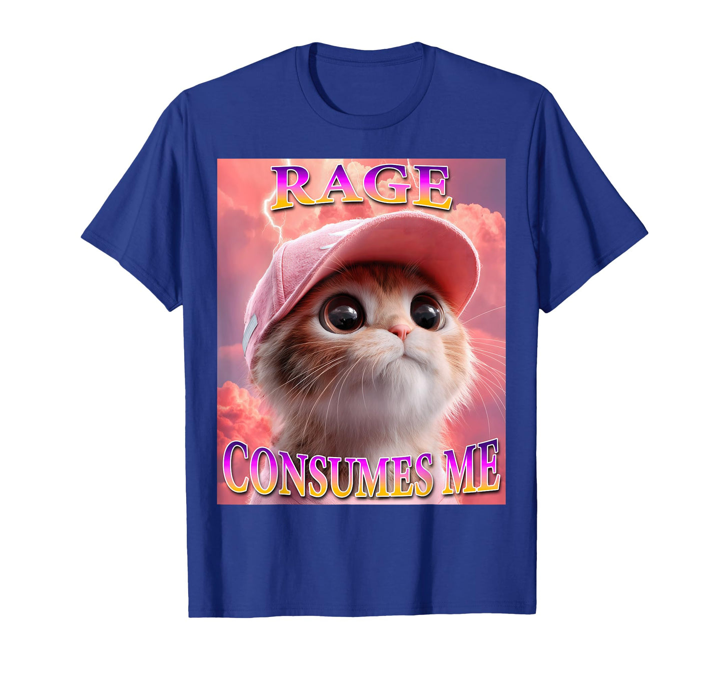 Rage Consumes Me Funny Cat Meme T-Shirt