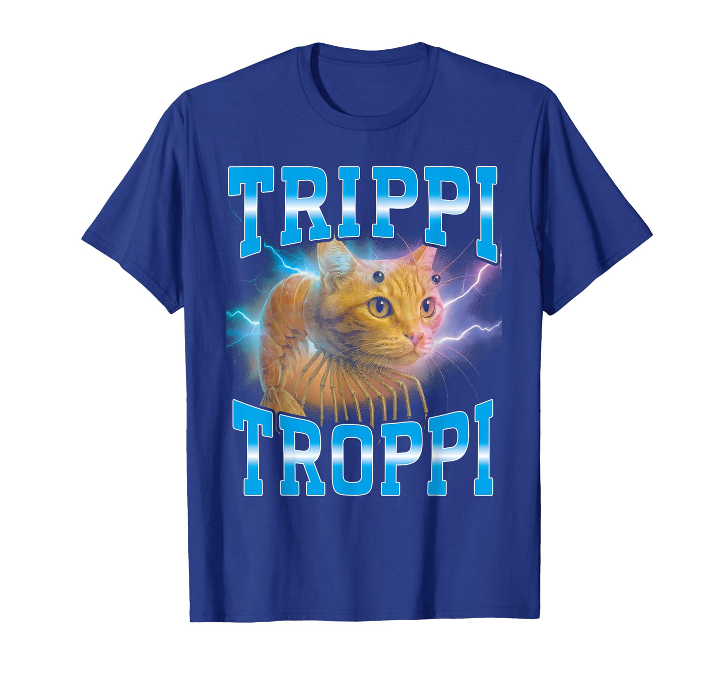 Surreal Italian Brainrot Meme Trippi Troppi Cat Funny T-Shirt