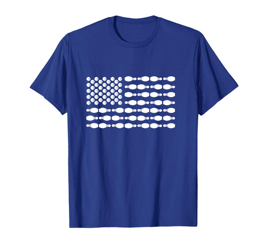American Flag Bowling Long Sleeve T-Shirt