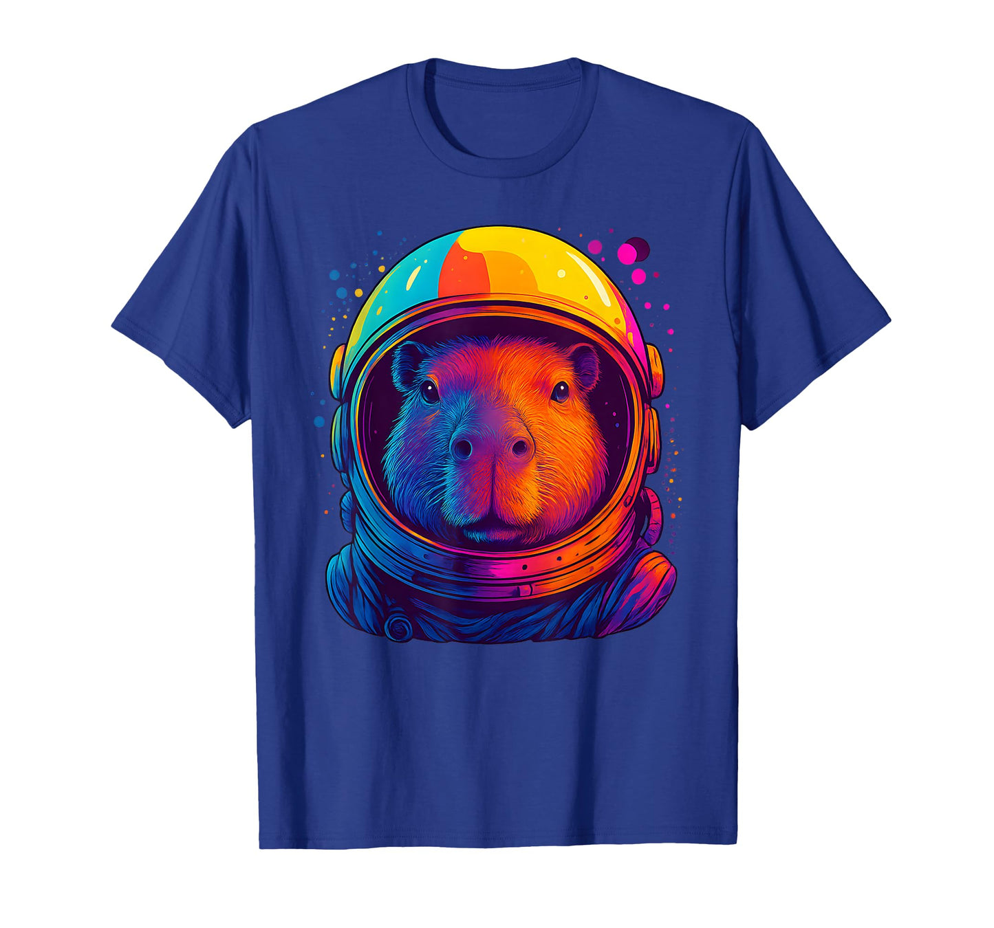 Space Capybara Colorful Astronaut Space Capy Men Women Kids T-Shirt