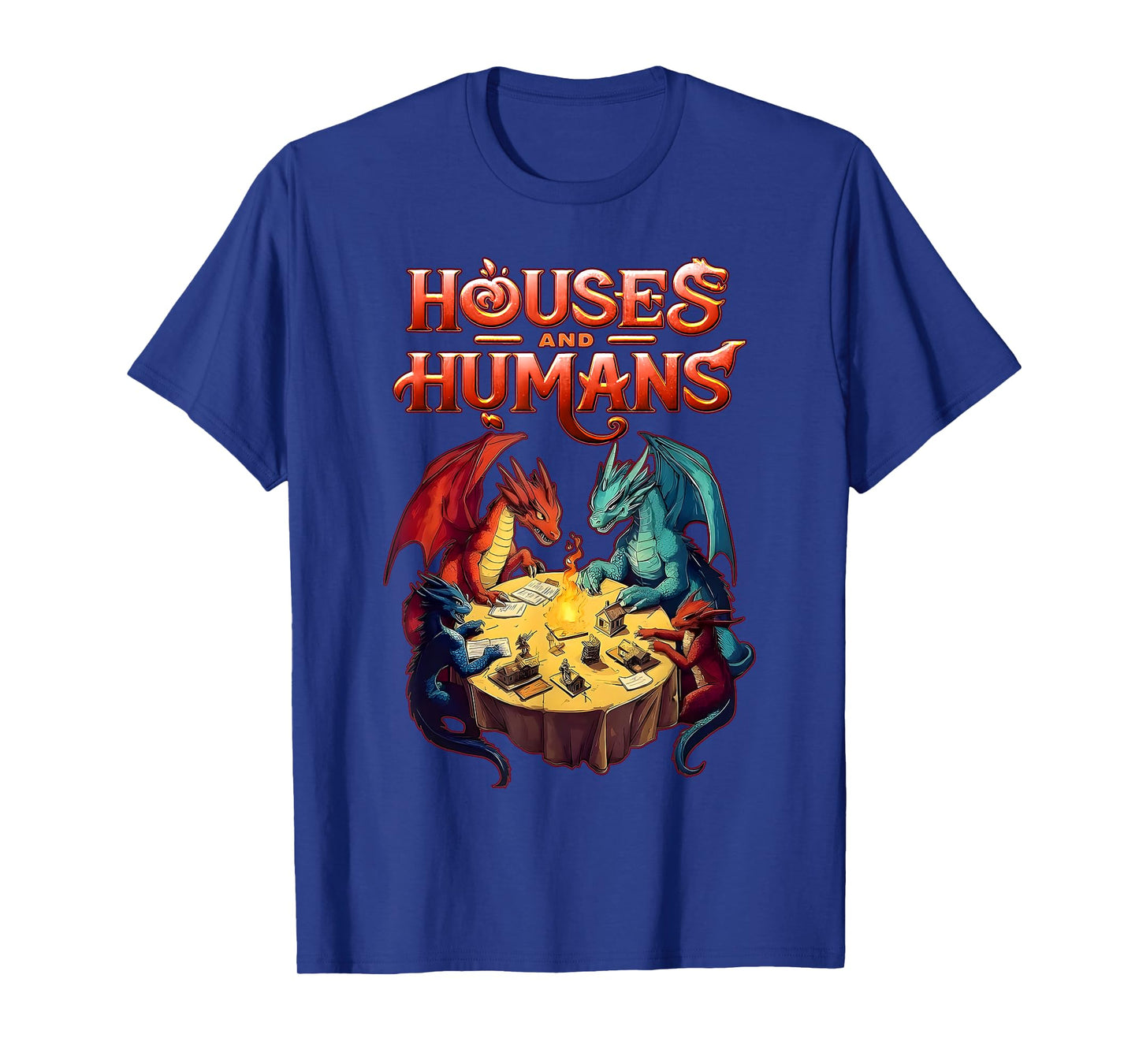 Houses and Humans Dragons Funny Video Games T-Shirt