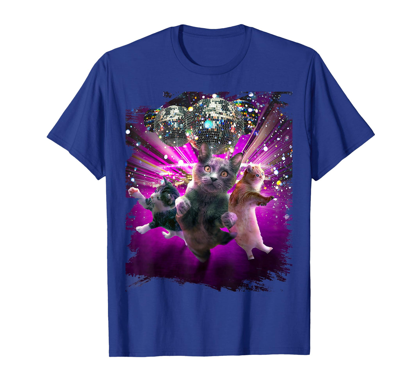 Disco Cats - 70s Disco Kitty Cat Rave T-Shirt