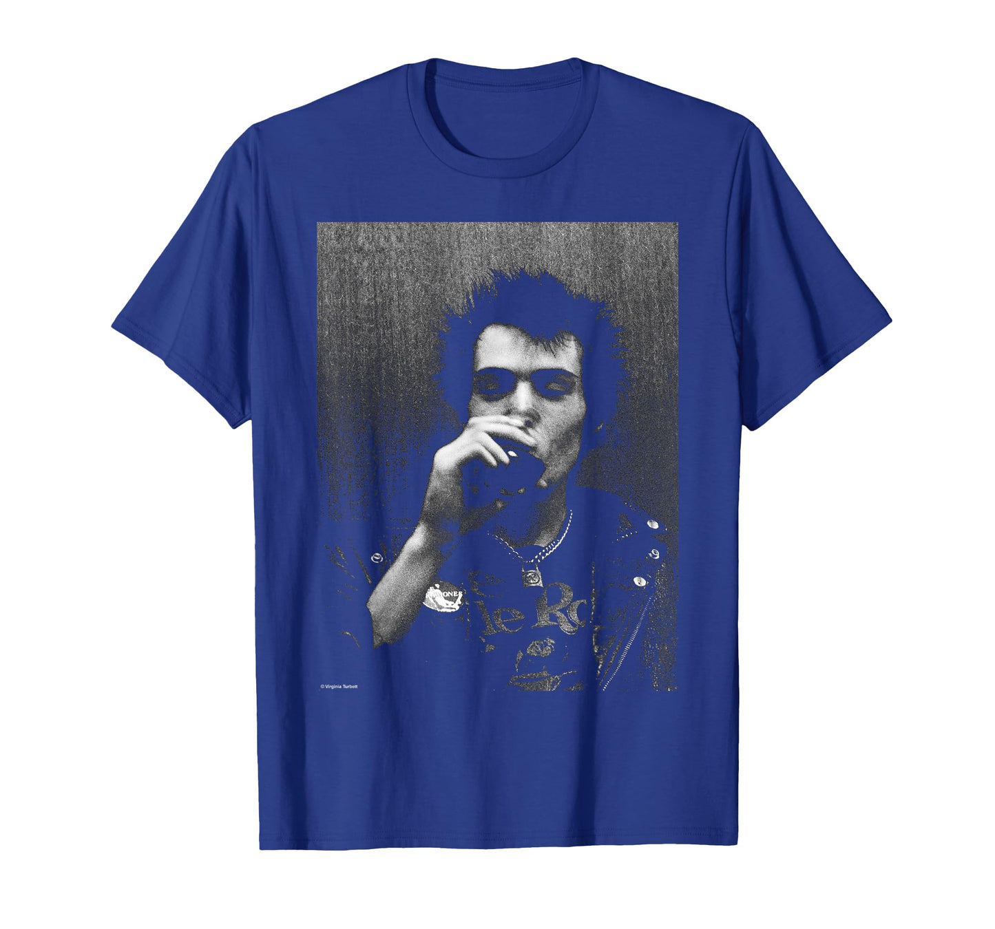 Sid Vicious Sex Pistols Bass Player by Virginia Turbett T-Shirt