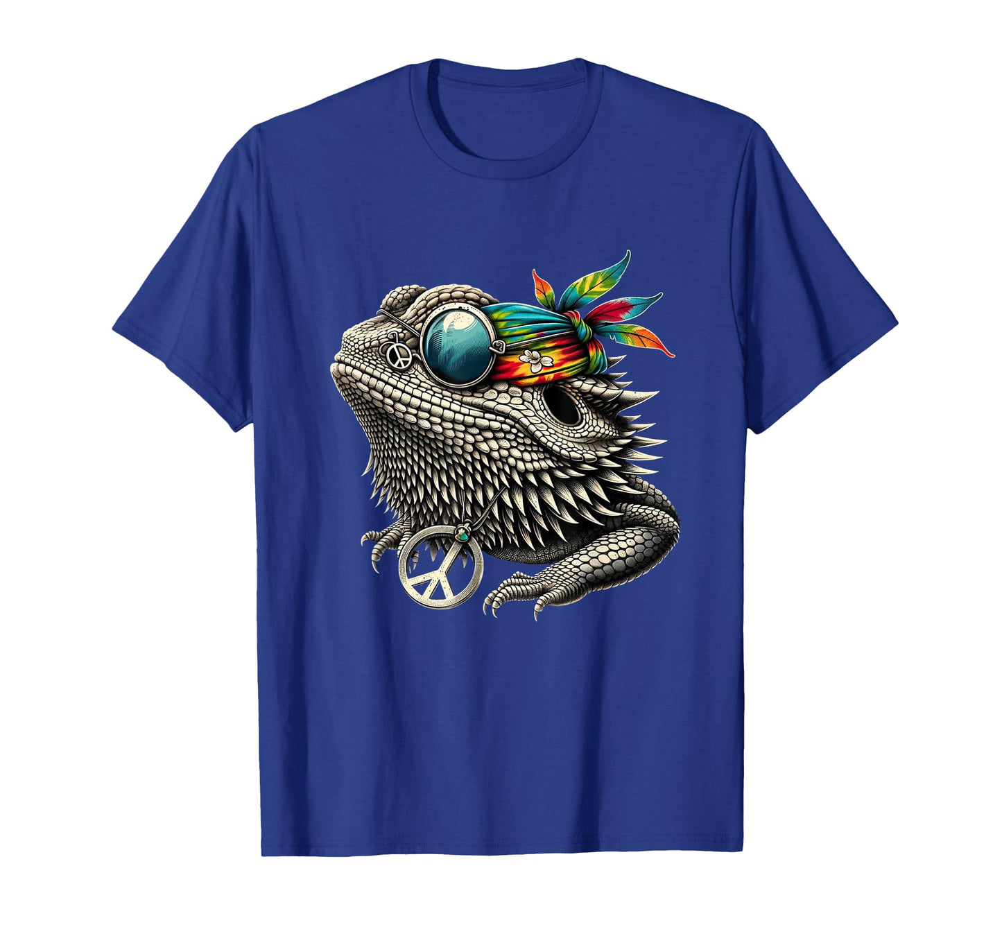 Bearded Dragons Reptile Lizard Pet Hippie Style T-Shirt