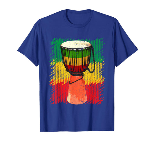 Cool Djembe Art For Men Women African Drum Djembe Drumming T-Shirt