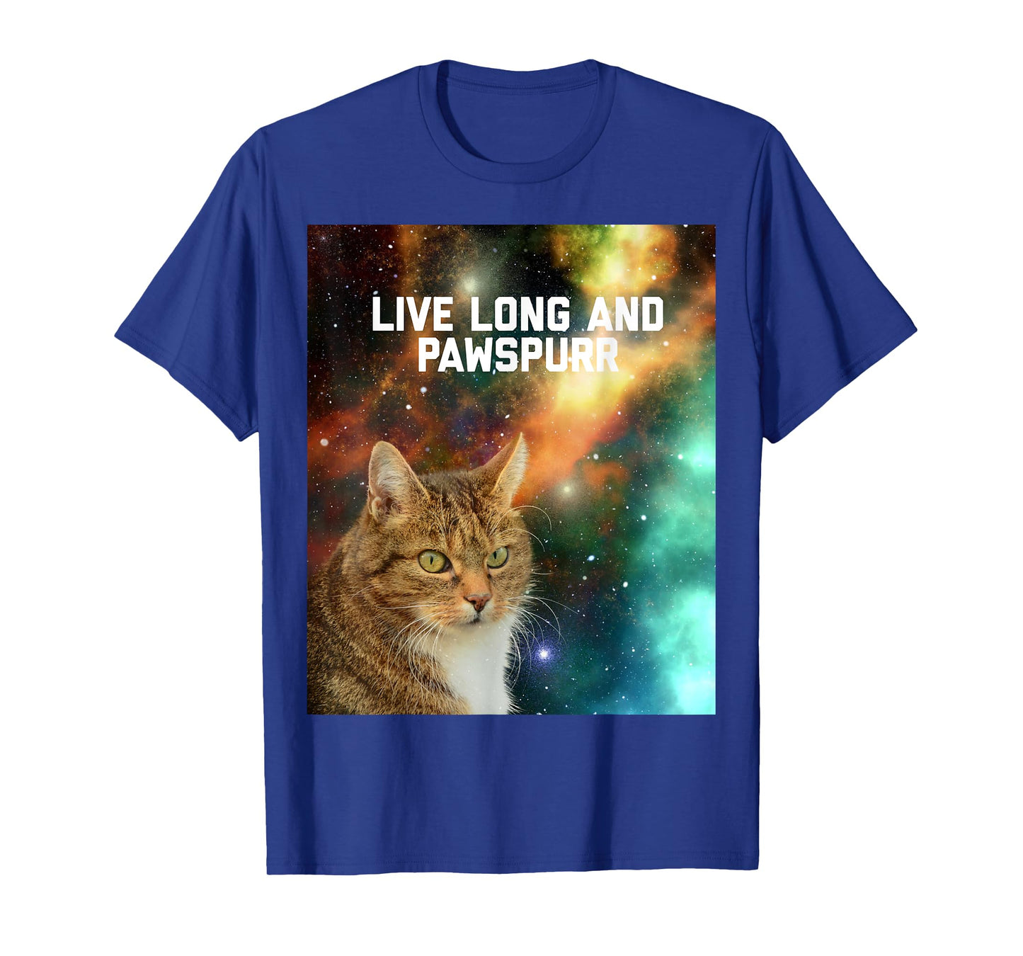 Live Long and Pawspurr Cat T-Shirt for Men Women Kids