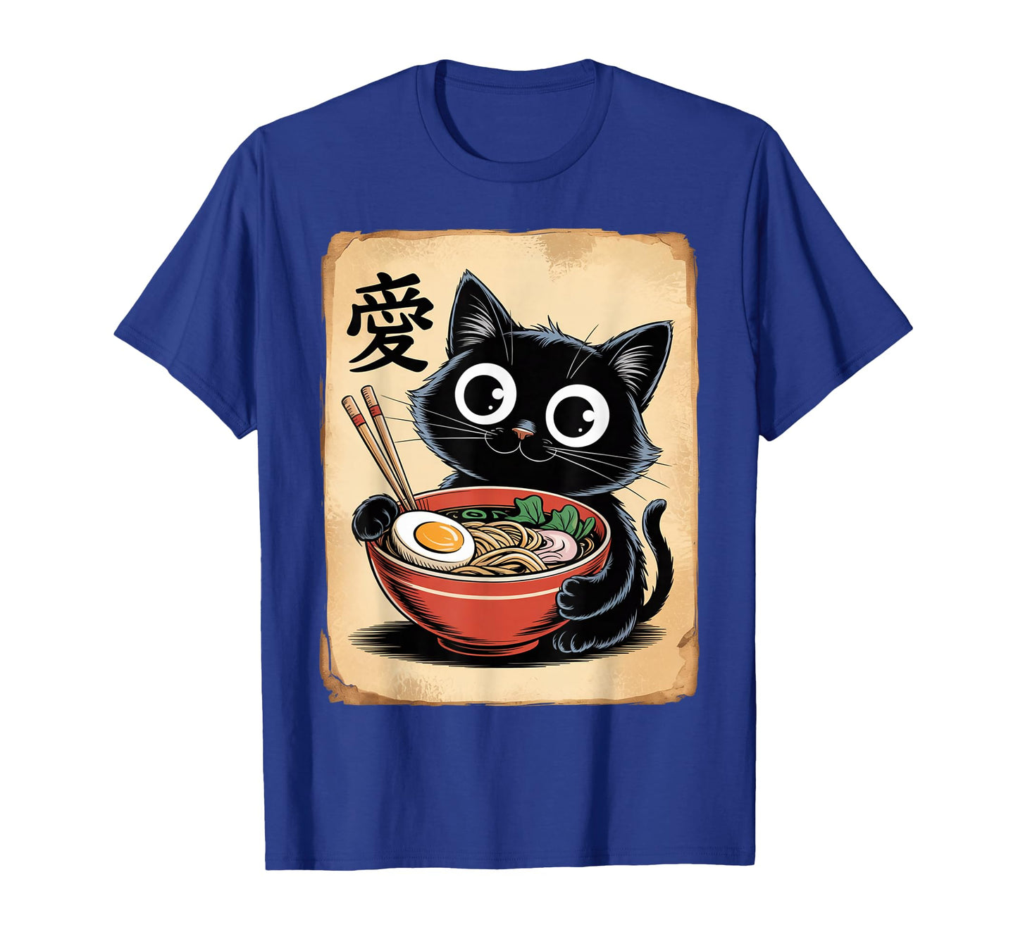 Funny Cat Ramen Japanese Kawaii Anime Cat Men Women T-Shirt