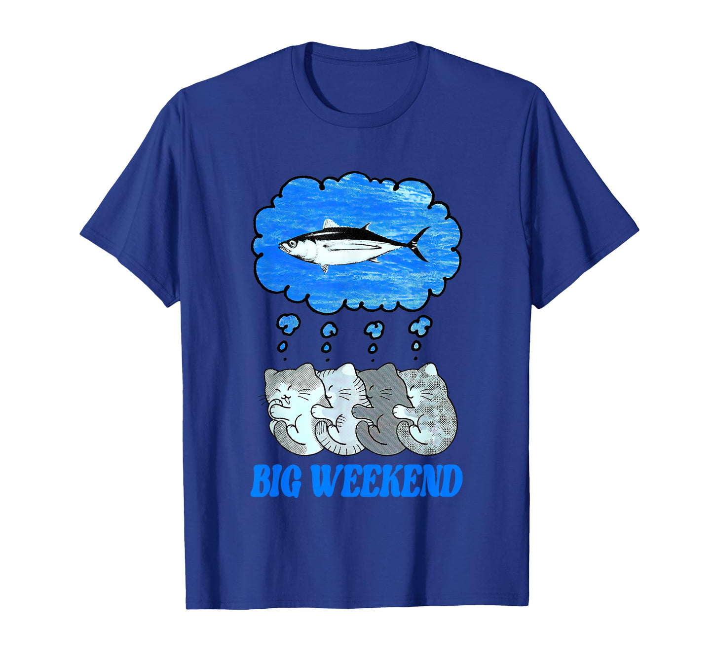 Paperbeatsscissors Big Weekend Cats Dreaming T-Shirt