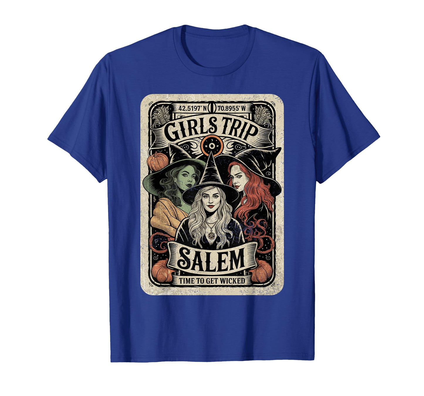 Girls Trip Salem Time to Get Wicked Salem 1692 Halloween T-Shirt