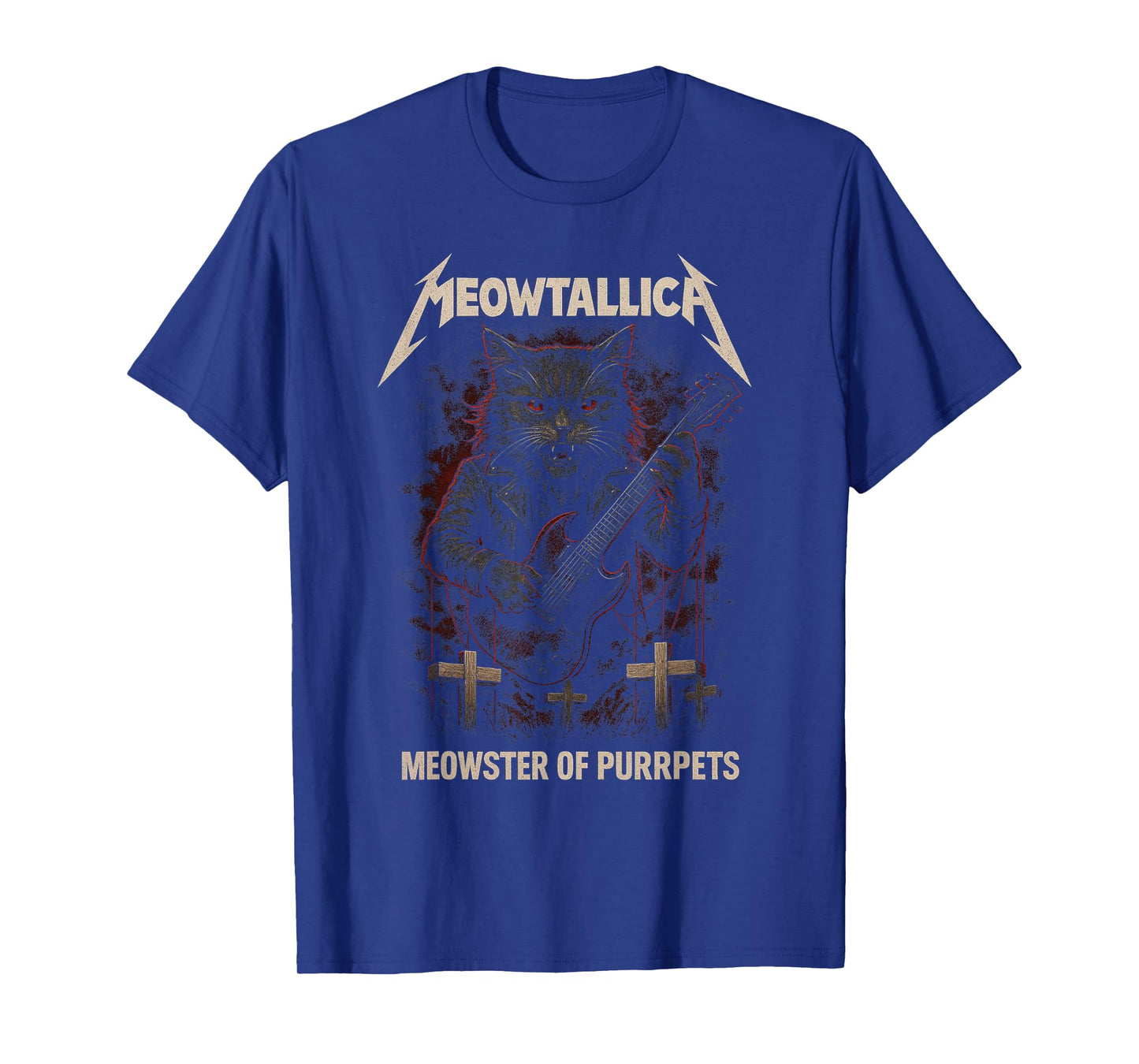 Meowtallica Meowster Of Purrpets - Funny Cat T-Shirt