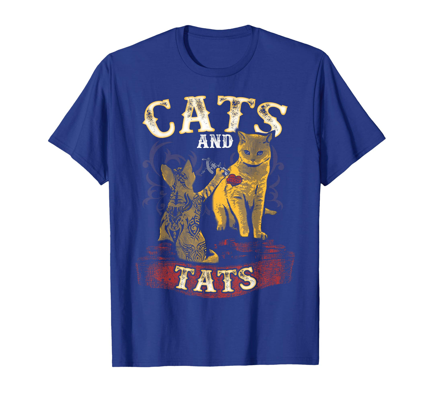 Cats And Tats - Funny Inked Cat Owner Tattoo Lover Men Women Girls Kids T-Shirt