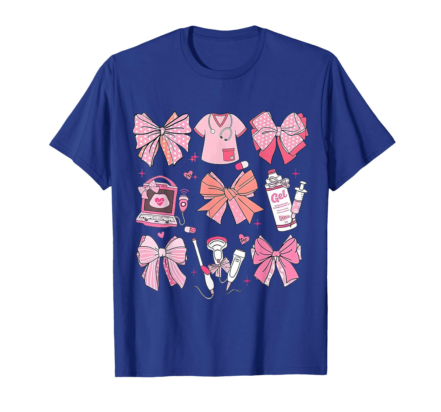 Coquette Pink Bow Ultrasound Tech Coquette T-Shirt