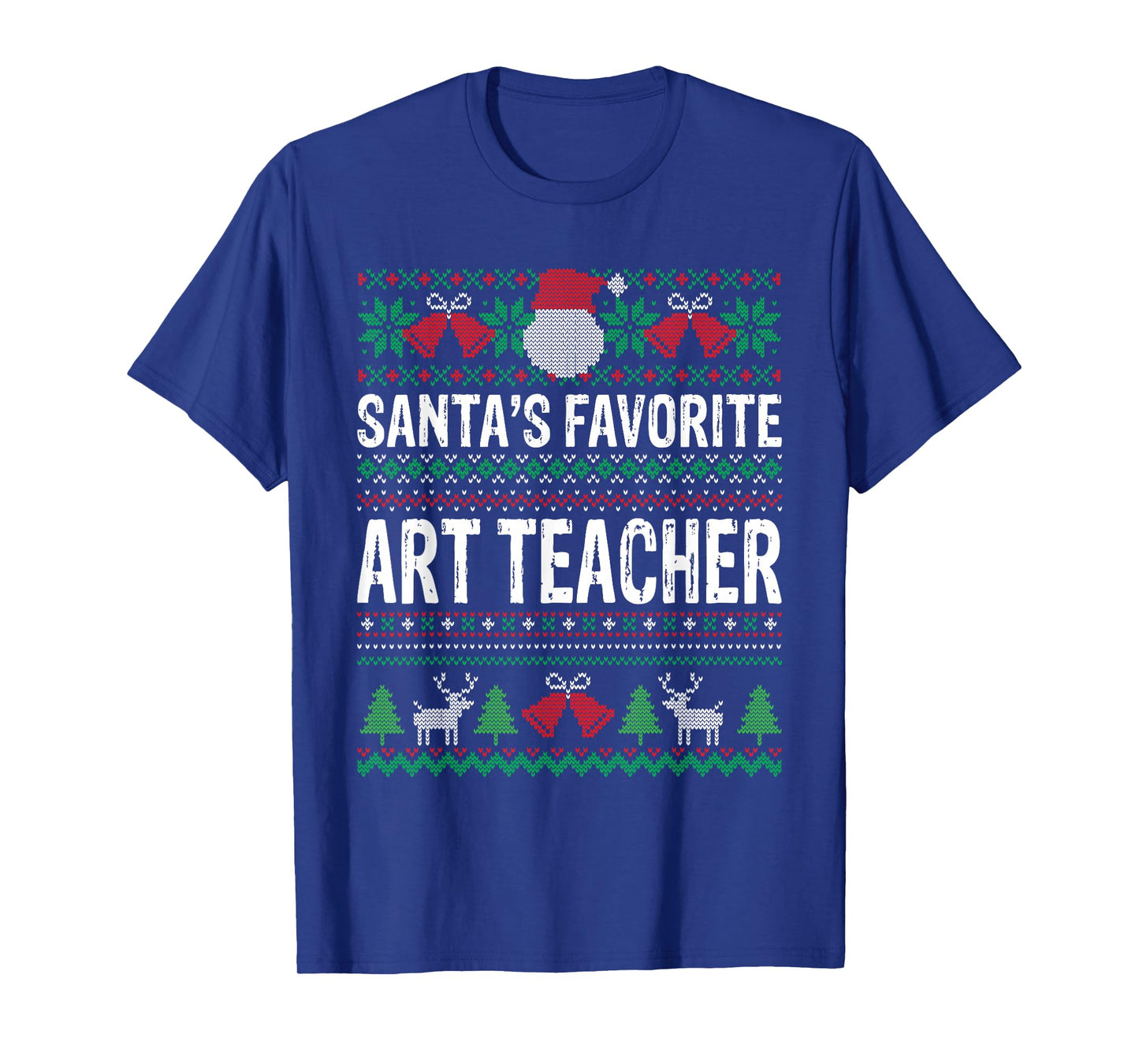 Art Teacher Christmas T-Shirt - Santa's Favorite Art Teacher T-Shirt
