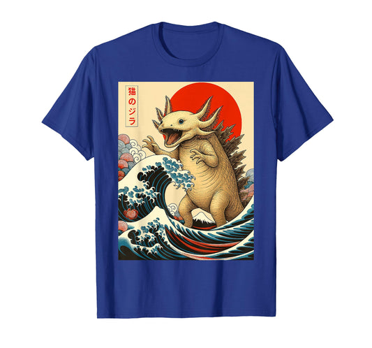 Axolotlzilla Axolotl Japanese Art Funny Gifts Men Women Kid T-Shirt