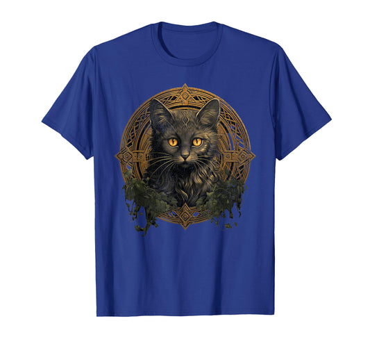 Celtic Cat Knots Wiccan Wicca Animal Pagan Witch Norse T-Shirt for Men Women Kids