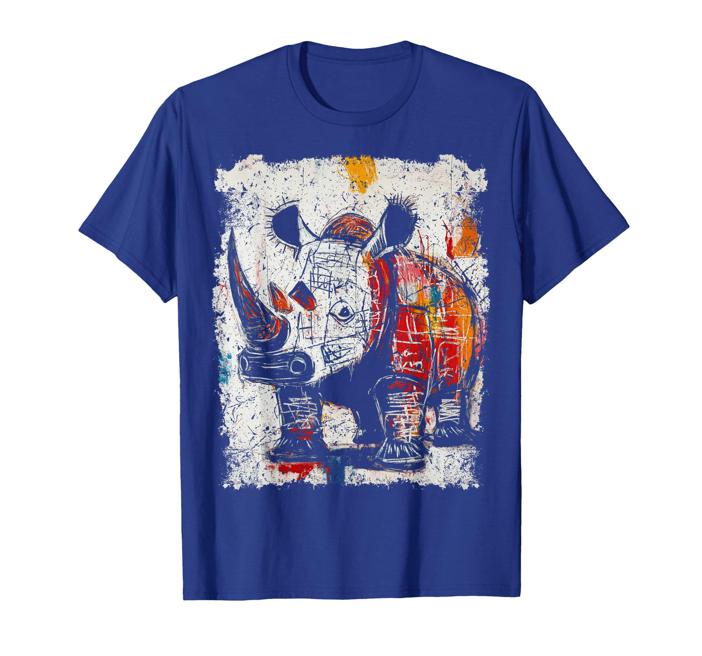 Pop Art Style Rhinoceros 90s Graffiti T-Shirt