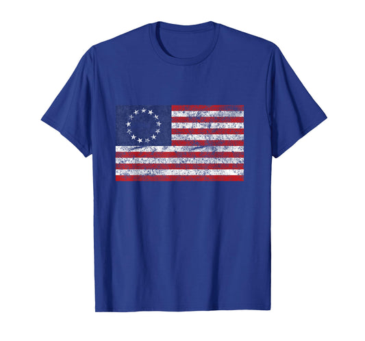 Vintage Betsy Ross Flag 13 Star US Flag T-Shirt