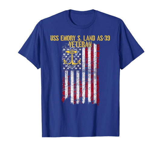 USS Emory S. Land AS-39 Submarine Tender Veteran T-Shirt