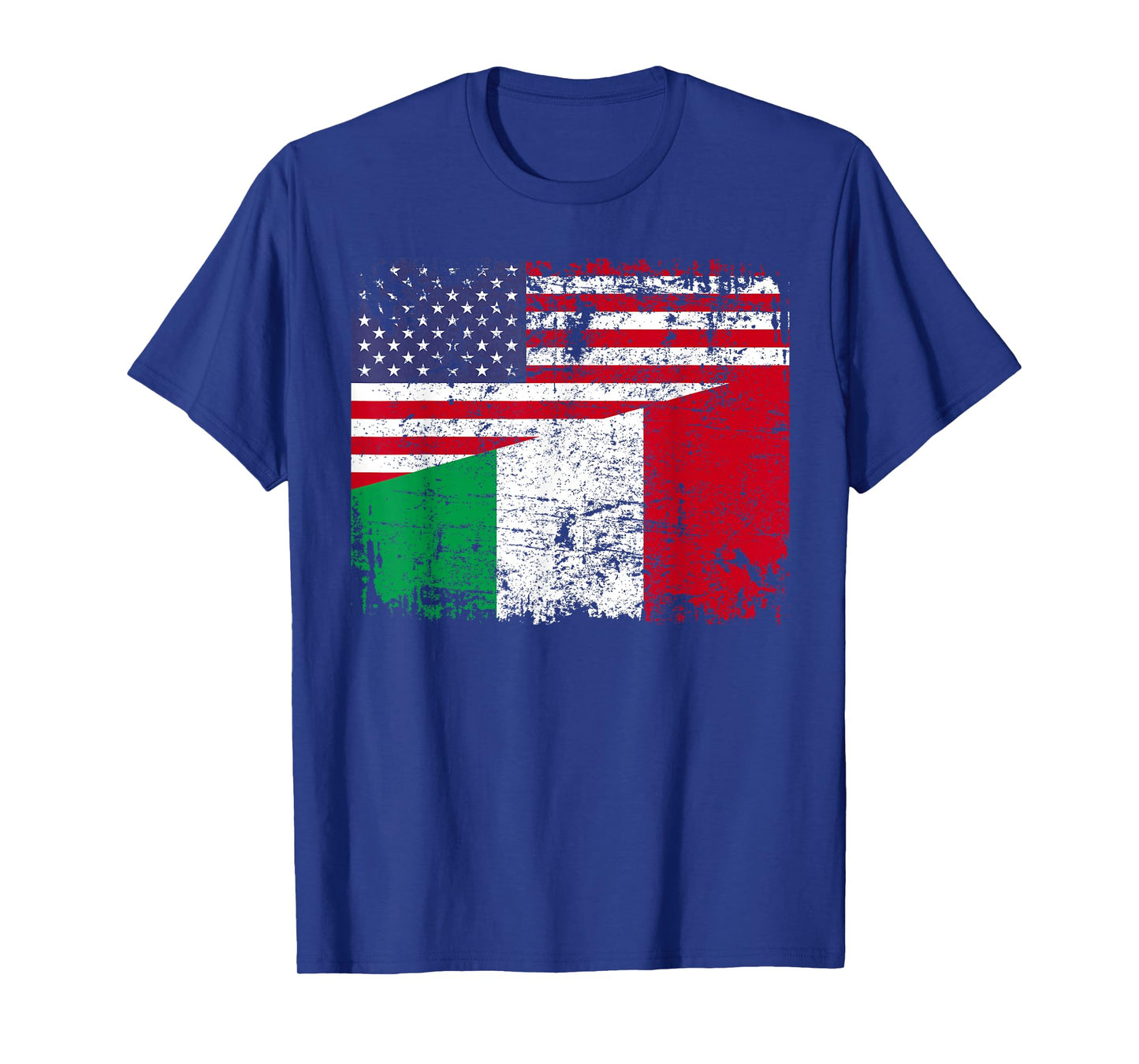 Italian Roots | Half American Flag | USA Italy Flag T-Shirt