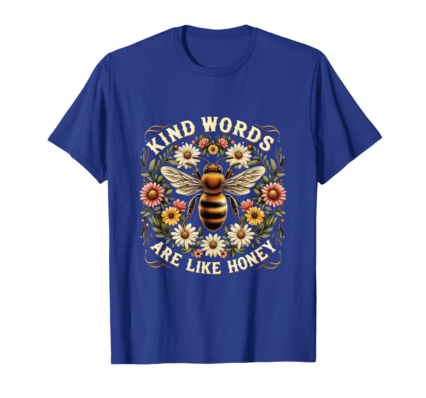 Christian Bee Kind Words are Like Honey Religous Cross Faith T-Shirt