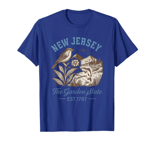 Vintage New Jersey The Garden State Tshirt T-Shirt