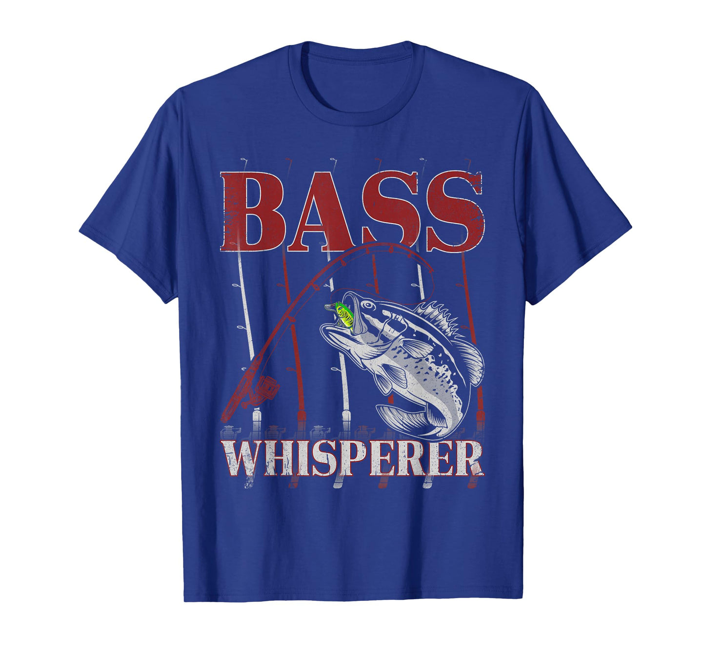 Patriotic Anglers American Bass Pro Whisperer Fisherman T-Shirt