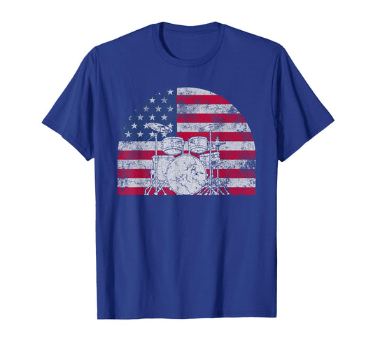 Cool Drumming Art For Men Women Kids Drummer Percussion T-Shirt