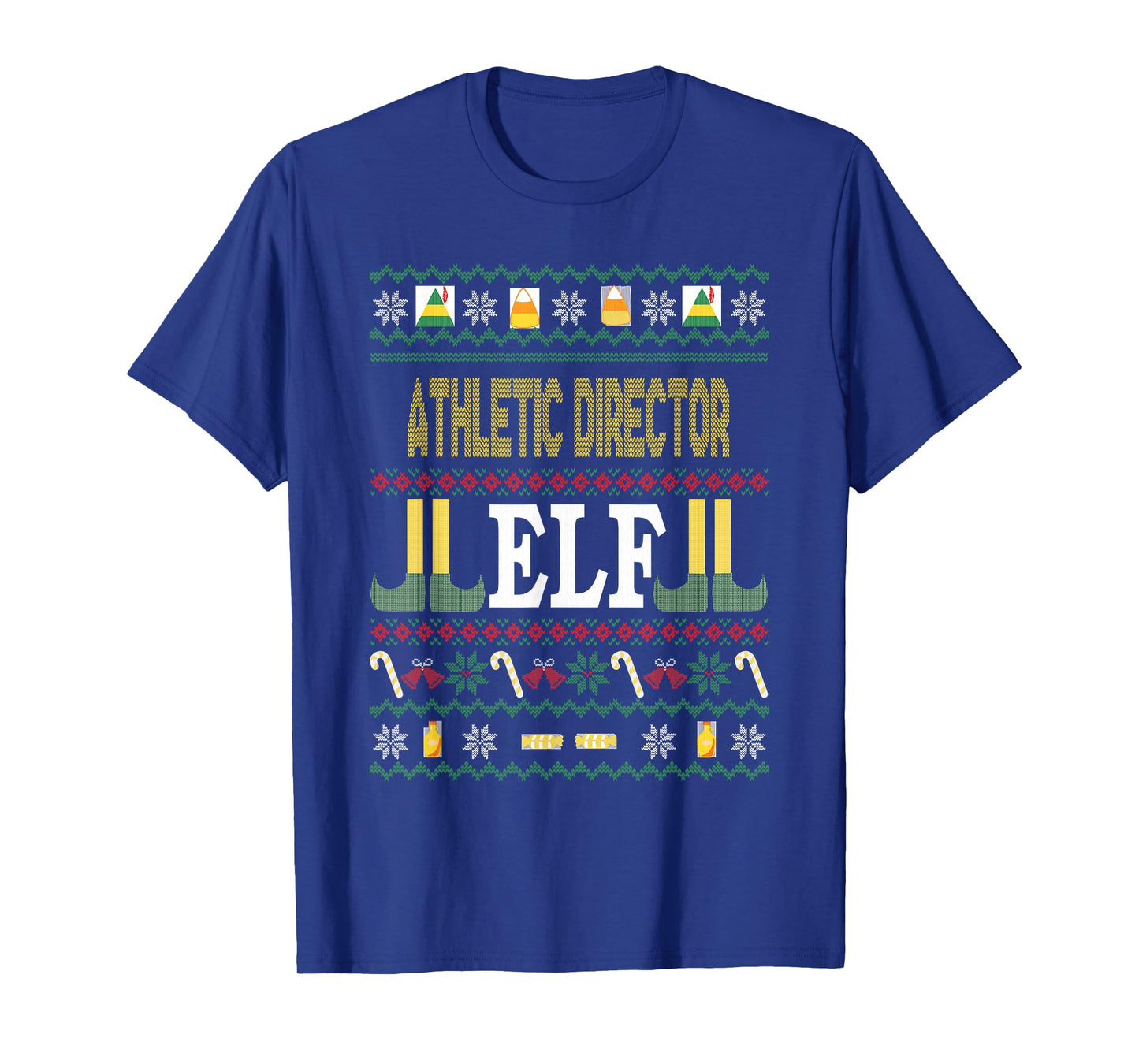 Athletic Director Elf Funny Christmas Gift T-Shirt