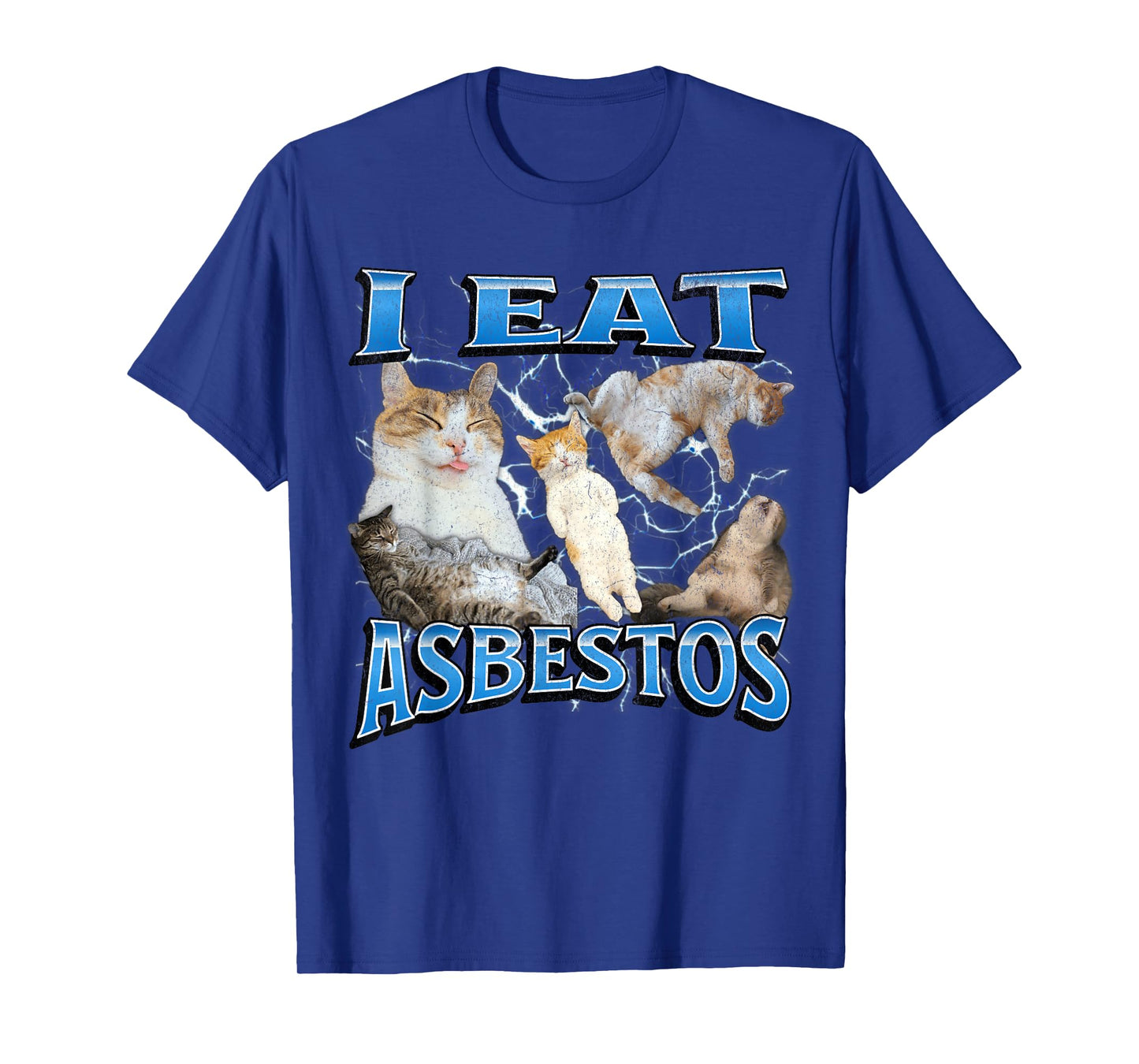 I Eat Asbestos Funny Offensive Cat Meme Bootleg Graphic T-Shirt