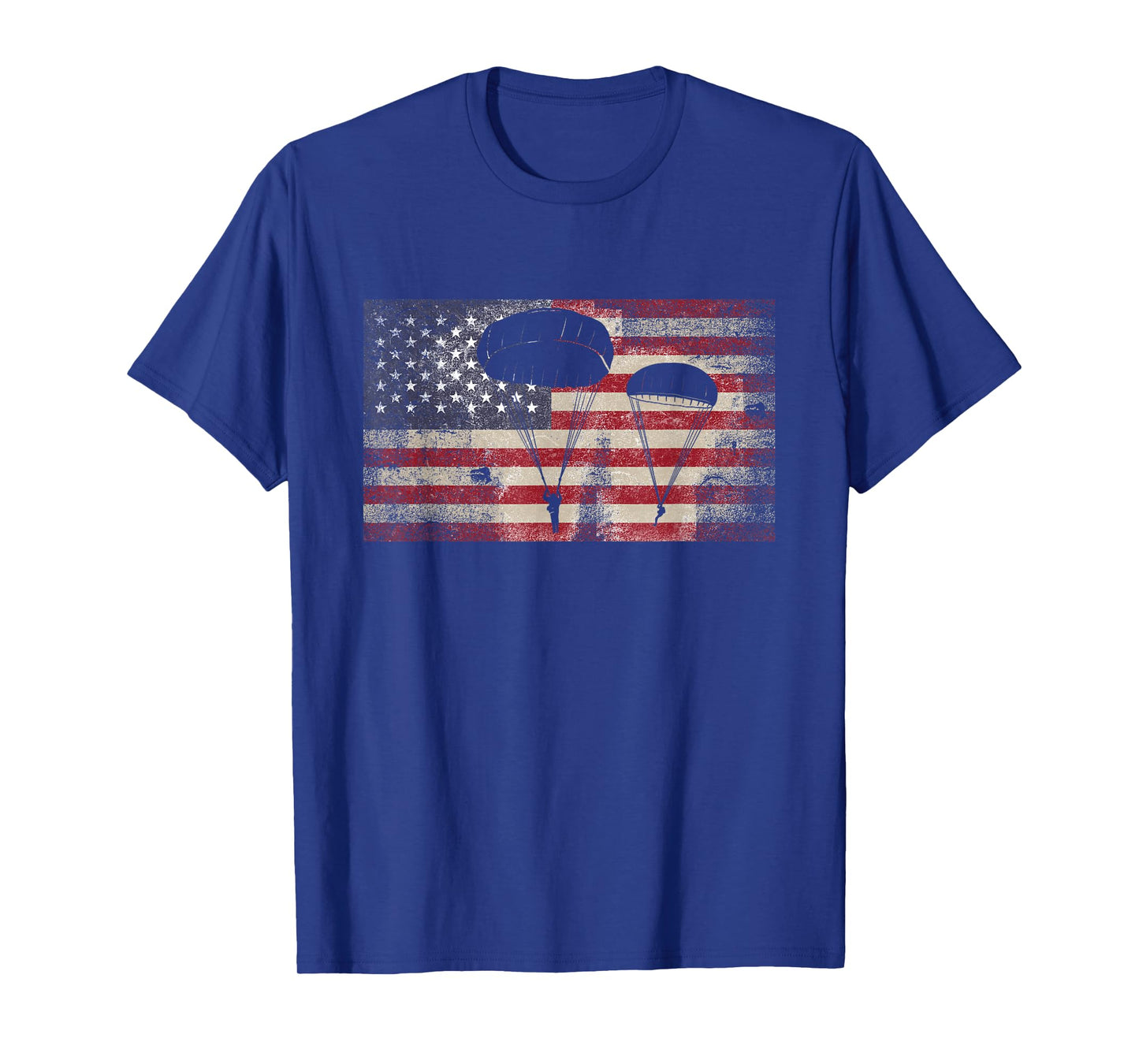 American Flag Paratrooper Airborne Division T-Shirt