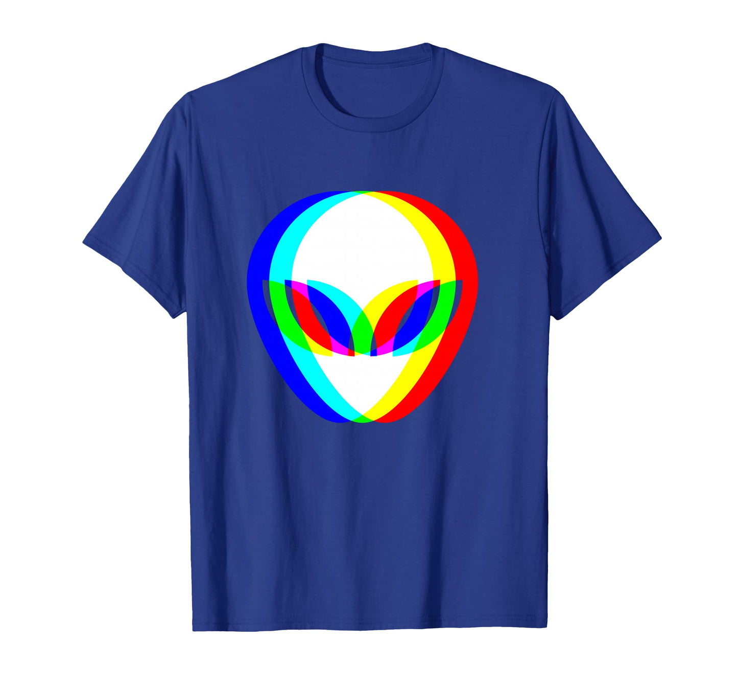 Alien Head Trippy Vaporwave Techno Rave EDM Music Festival Long Sleeve T-Shirt