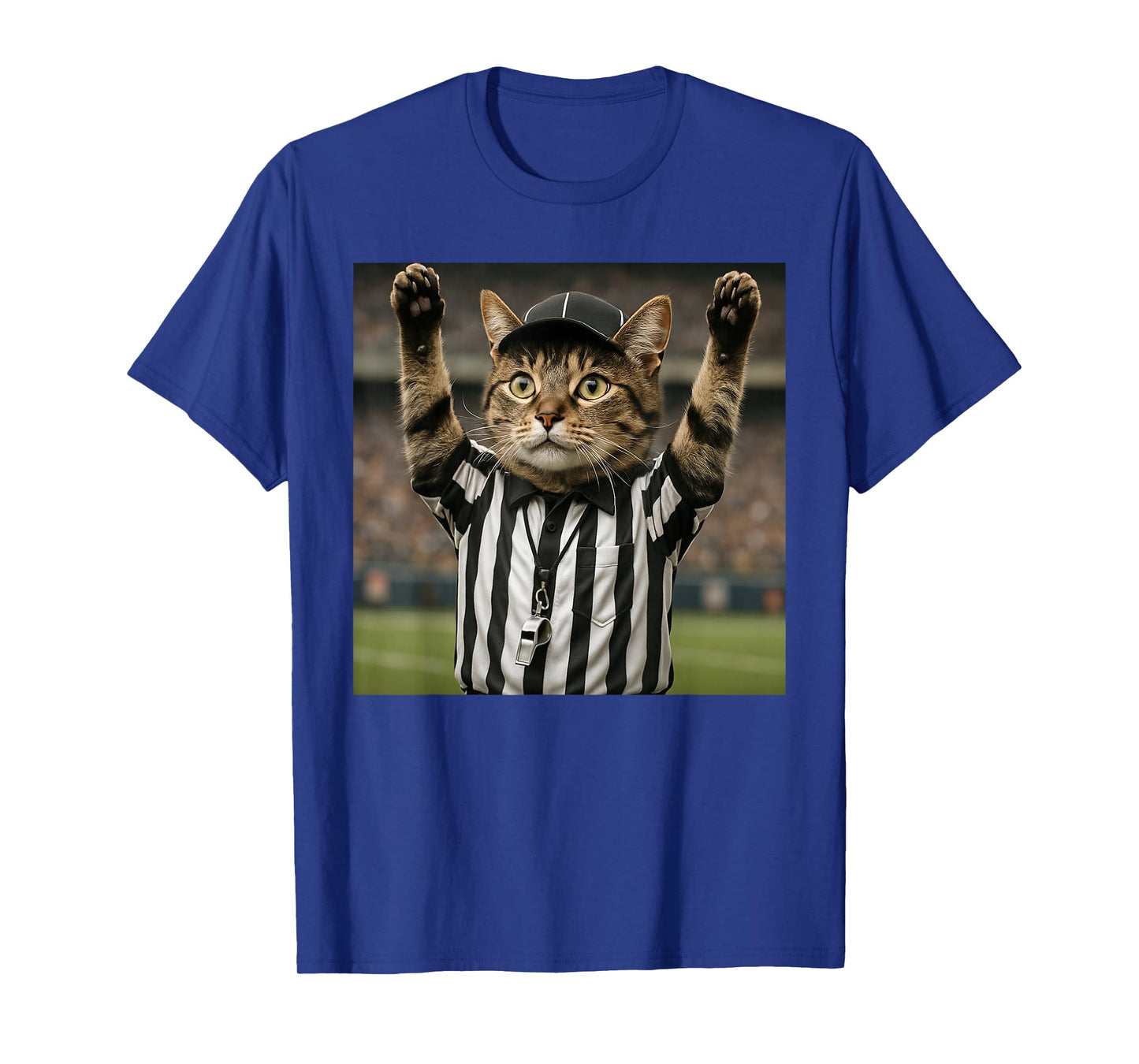 Funny Cat Referee Football Sports Meme T-Shirt
