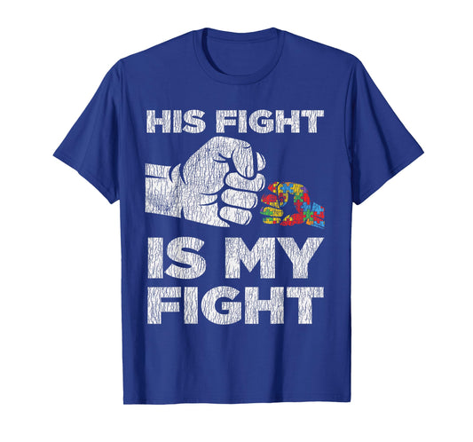 Autism Awareness Mom Dad Parents Autistic Kids Awareness T-Shirt Small