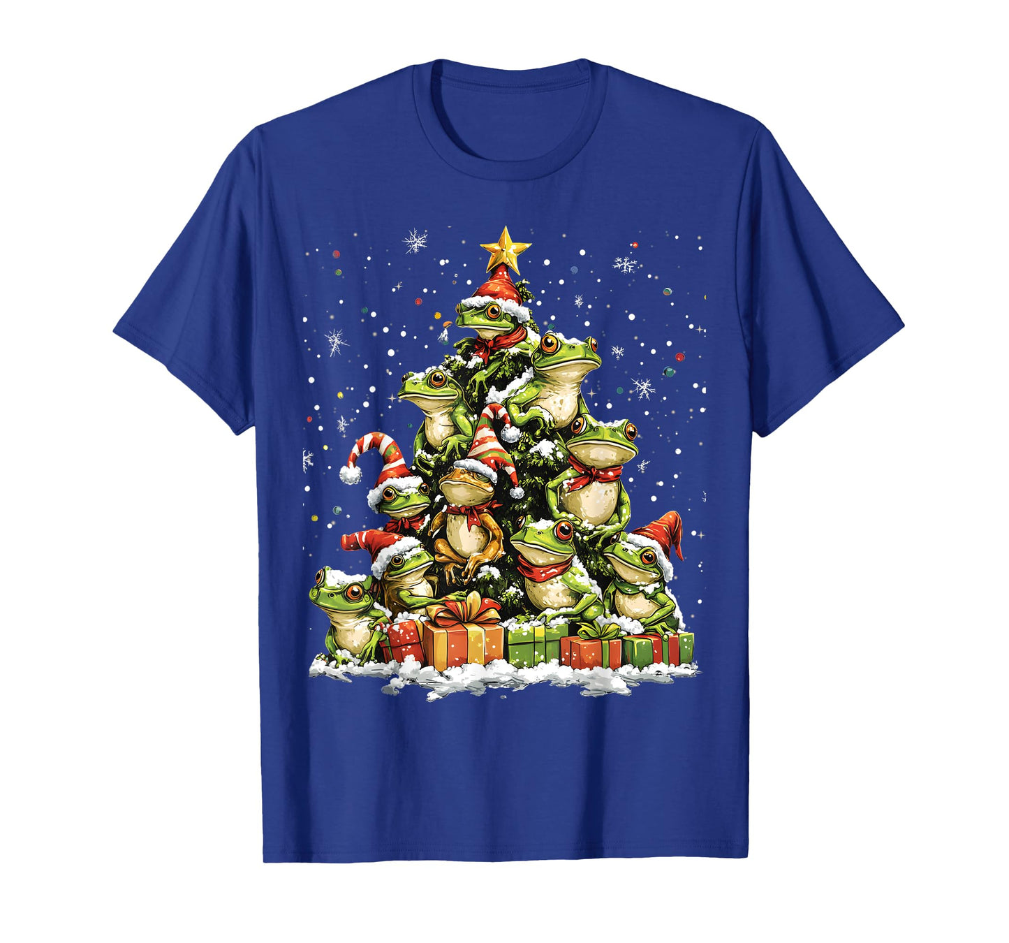 Frog Christmas Tree Ornament Decor Xmas T-Shirt