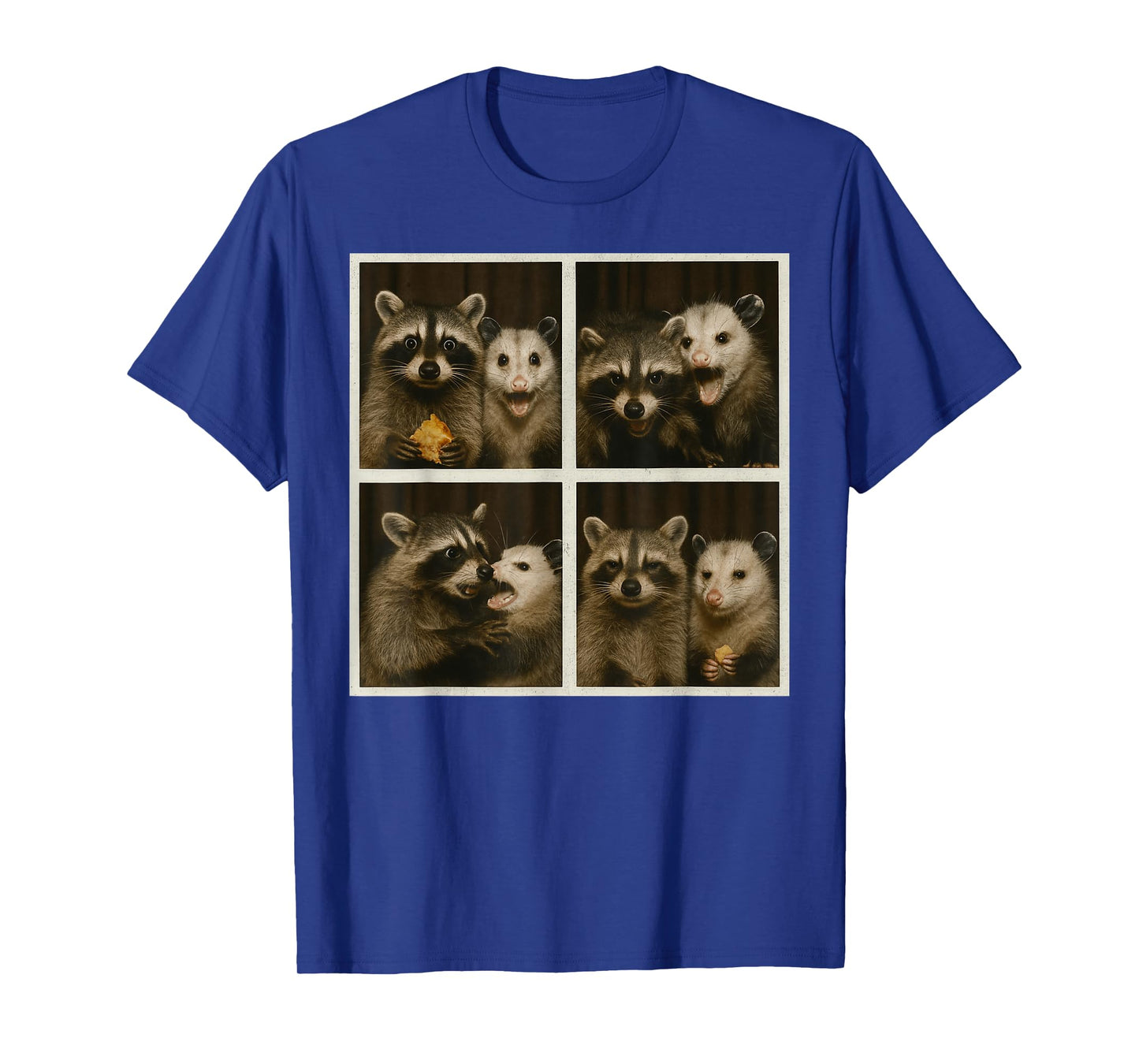 Funny Possum and Raccoon Photobooth Selfie Trash Feral Women T-Shirt