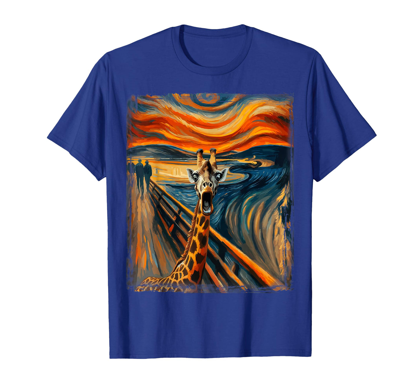 Artist Scream Parody Funny Animal Painting Art Humor Giraffe T-Shirt