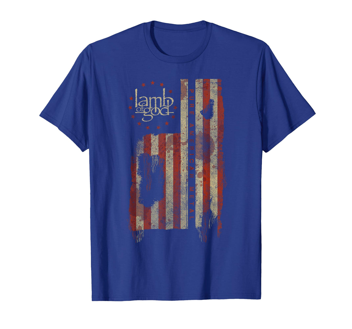 Lamb of God – Pure American Metal Flag T-Shirt Small