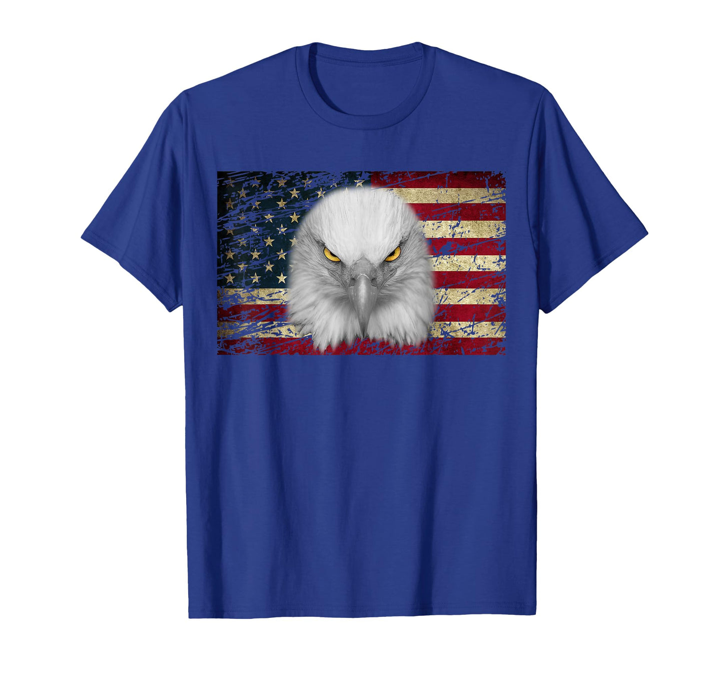 American Bald Eagle Eyes Shirt USA Flag Patriotic Shirt T-Shirt